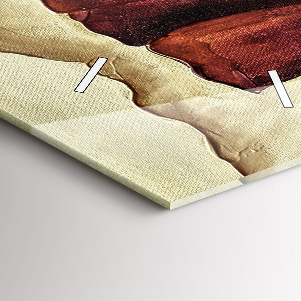 Reloj de vidrio vertical Amapolas pintadas - espejomat.es