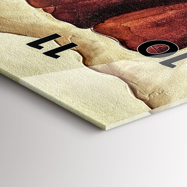 Reloj de vidrio vertical Amapolas pintadas - espejomat.es