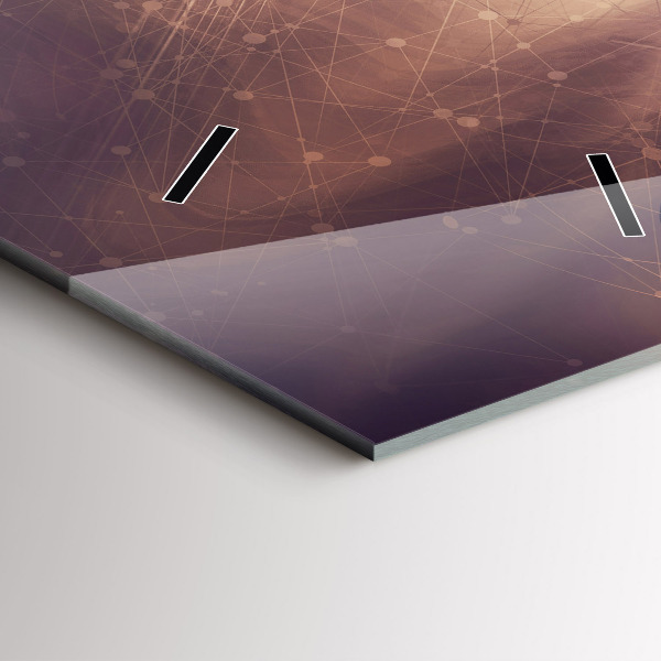 Reloj de vidrio vertical Mecanismo abstracto - espejomat.es