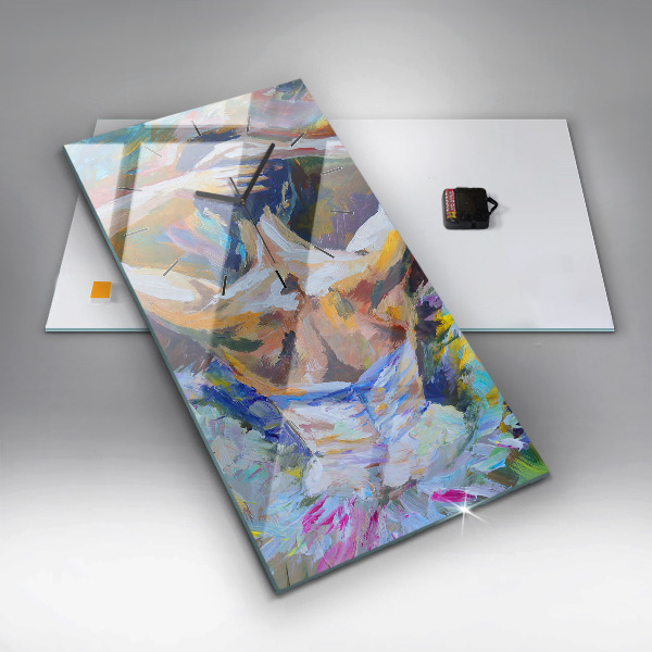 Reloj de cristal vertical Bailarina pintada - espejomat.es