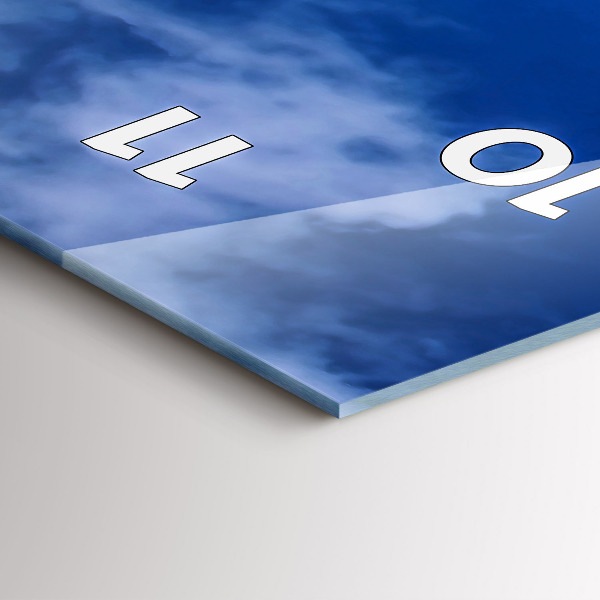 Reloj de cristal vertical Faro - espejomat.es