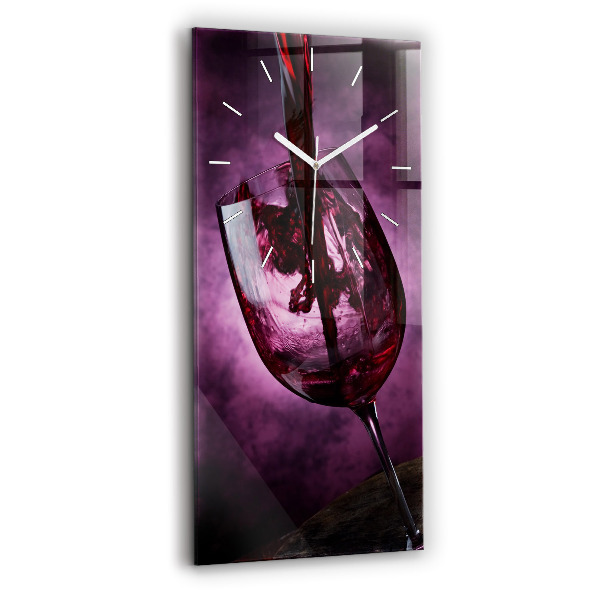 Reloj de cristal vertical Copa de vino - espejomat.es