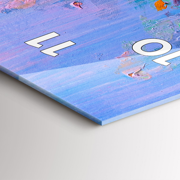 Reloj de cristal vertical Flores en un jarrón - espejomat.es