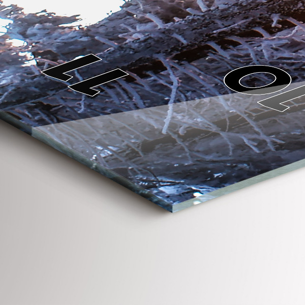 Reloj vertical Bosque al atardecer - espejomat.es