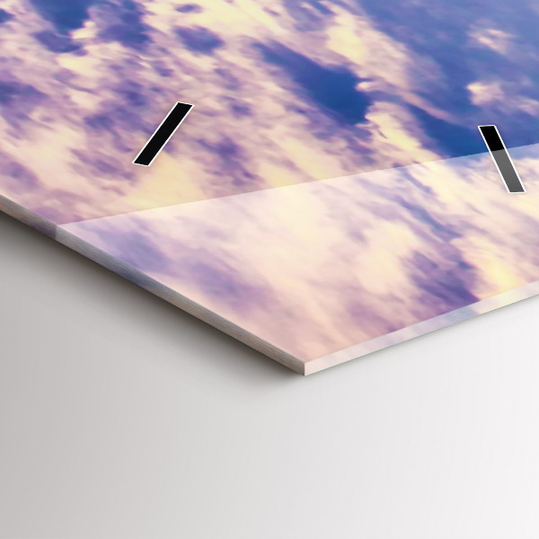 Reloj de vidrio vertical Atardecer Nueva York - espejomat.es