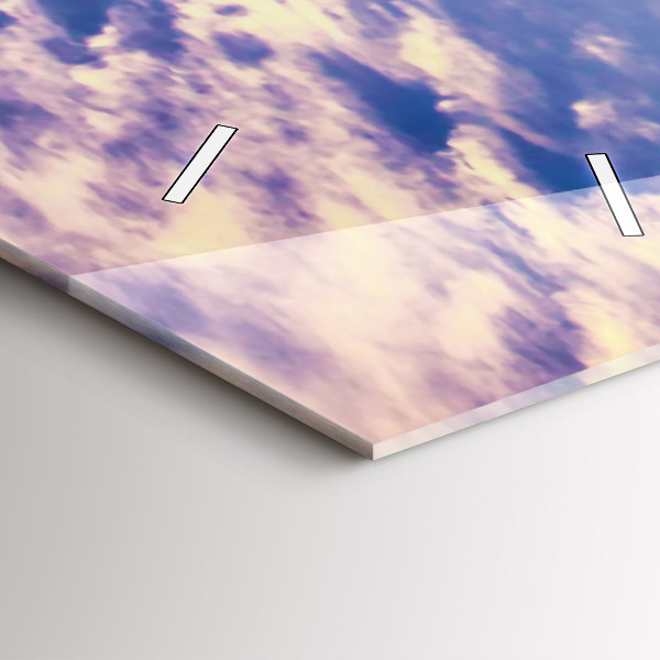 Reloj de vidrio vertical Atardecer Nueva York - espejomat.es