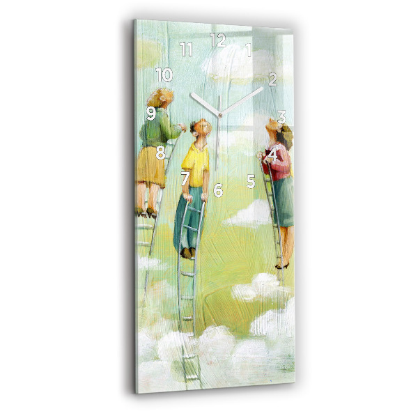 Reloj vertical Gente en una escalera - espejomat.es