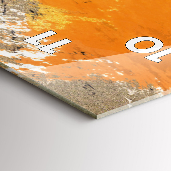 Reloj de vidrio vertical Retrato de mujer abstracto - espejomat.es