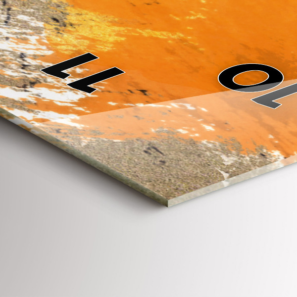 Reloj de vidrio vertical Retrato de mujer abstracto - espejomat.es