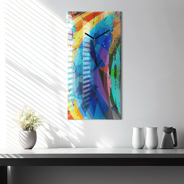 Reloj de vidrio vertical Fondo abstracto - espejomat.es