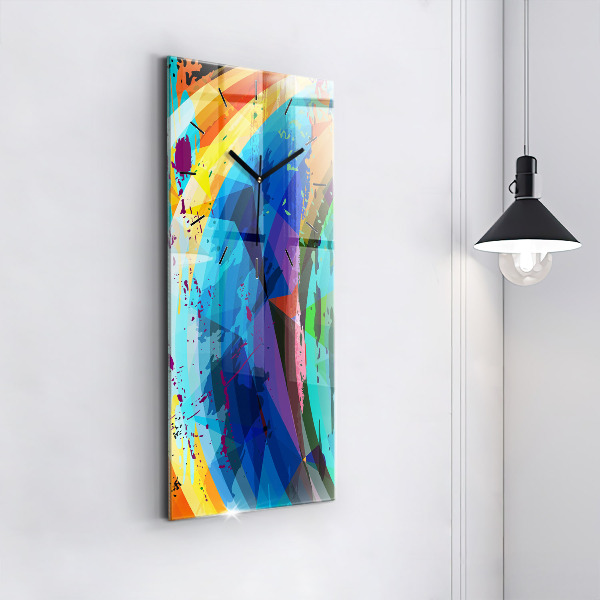 Reloj de vidrio vertical Fondo abstracto - espejomat.es