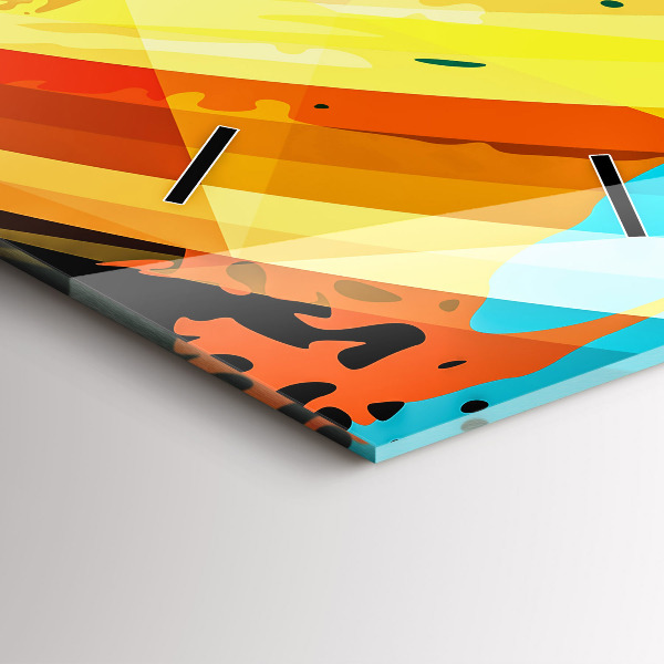 Reloj de vidrio vertical Fondo abstracto - espejomat.es