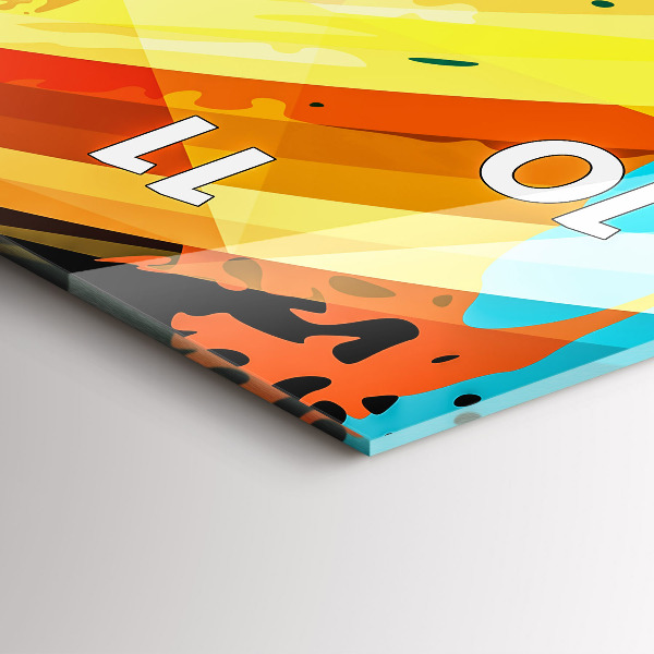 Reloj de vidrio vertical Fondo abstracto - espejomat.es