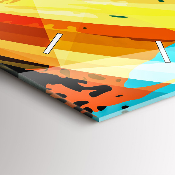 Reloj de vidrio vertical Fondo abstracto - espejomat.es