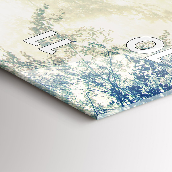 Reloj vertical Carretera otoñal Bosque Niebla - espejomat.es