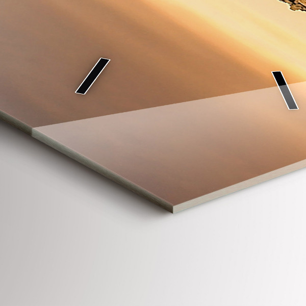 Reloj vertical Pirámides y puesta de sol - espejomat.es