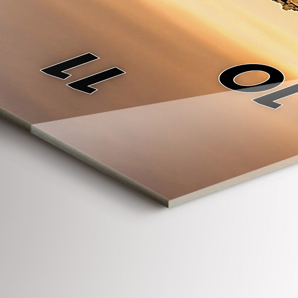 Reloj vertical Pirámides y puesta de sol - espejomat.es