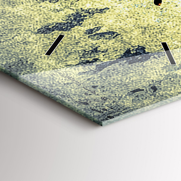 Reloj de vidrio vertical Mariposa estilo vintage - espejomat.es