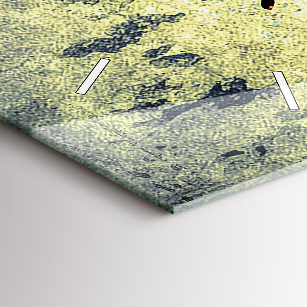 Reloj de vidrio vertical Mariposa estilo vintage - espejomat.es