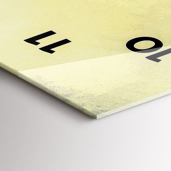 Reloj de vidrio vertical Pueblo pesquero - espejomat.es