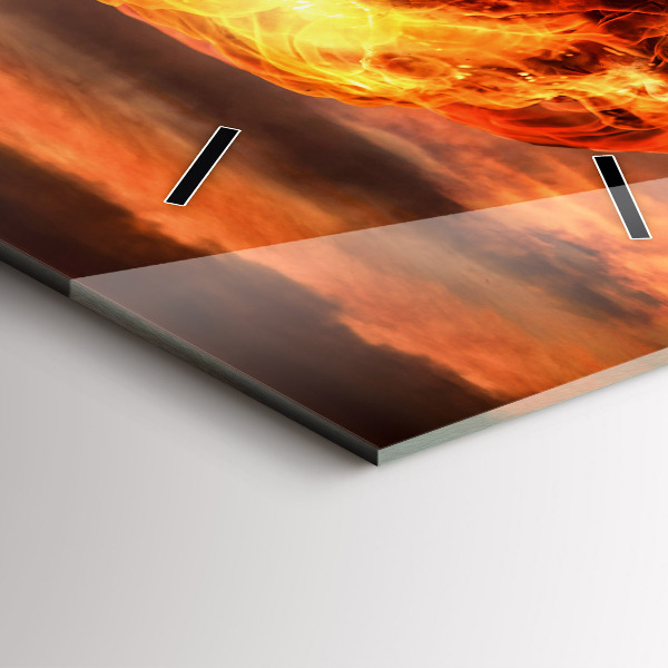 Reloj vertical Explosión de una bomba atómica - espejomat.es