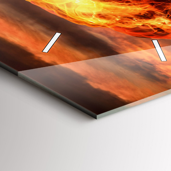 Reloj vertical Explosión de una bomba atómica - espejomat.es