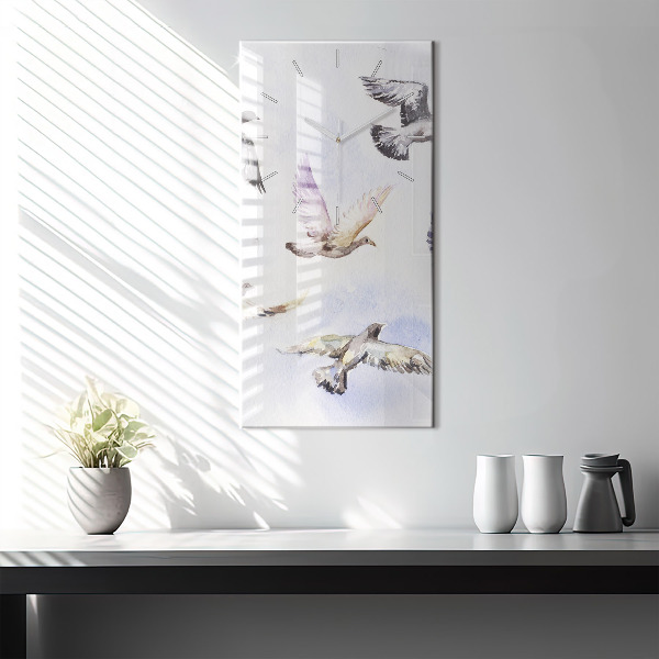 Reloj vertical Pájaros volando - espejomat.es