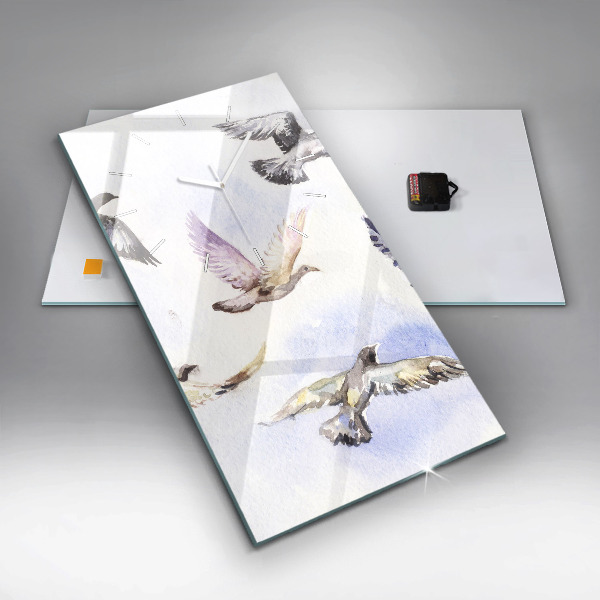 Reloj vertical Pájaros volando - espejomat.es