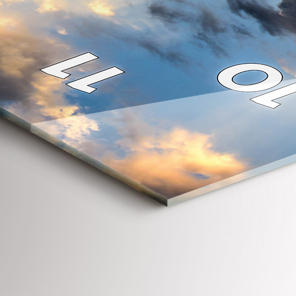 Reloj de cristal vertical Gran Muralla China - espejomat.es