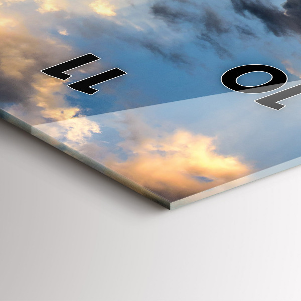 Reloj de cristal vertical Gran Muralla China - espejomat.es