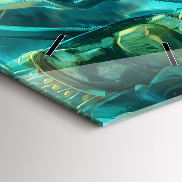 Reloj de cristal vertical Niños en un bosque de cuento - espejomat.es