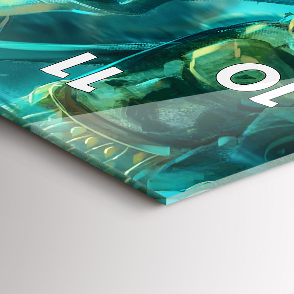 Reloj de cristal vertical Niños en un bosque de cuento - espejomat.es