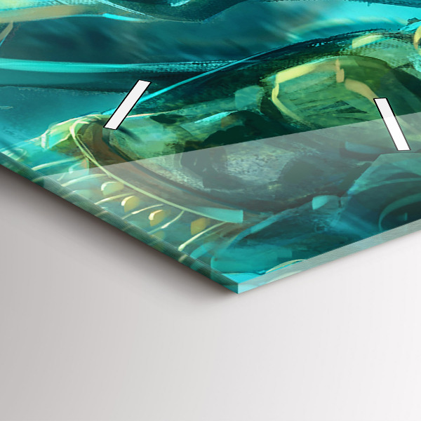 Reloj de cristal vertical Niños en un bosque de cuento - espejomat.es