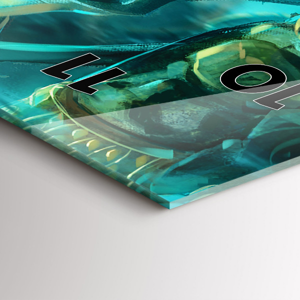 Reloj de cristal vertical Niños en un bosque de cuento - espejomat.es