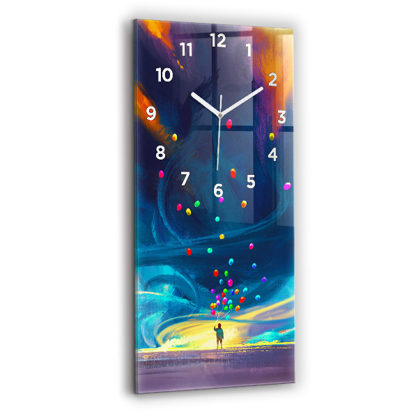 Reloj vertical Niño y globos - espejomat.es