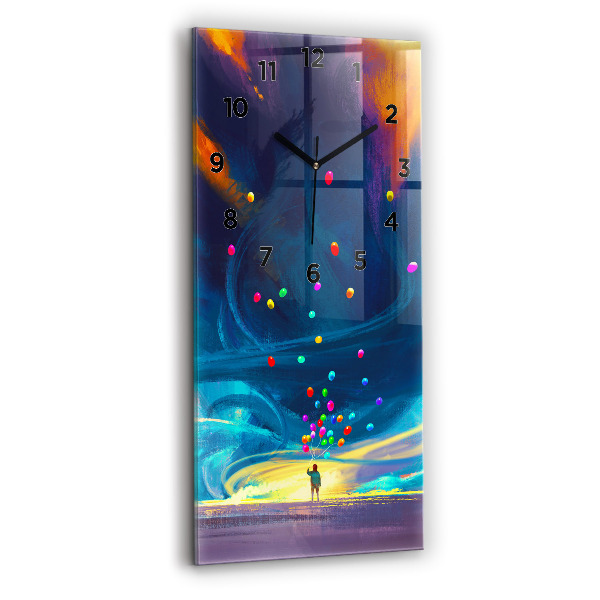 Reloj vertical Niño y globos - espejomat.es