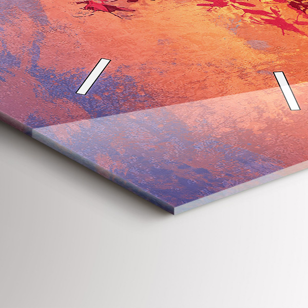 Reloj de cristal vertical Paisaje otoñal - espejomat.es