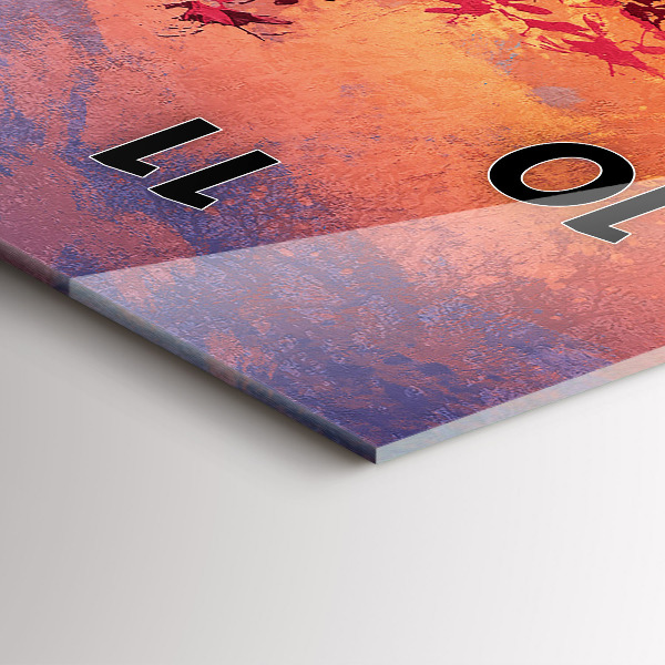 Reloj de cristal vertical Paisaje otoñal - espejomat.es