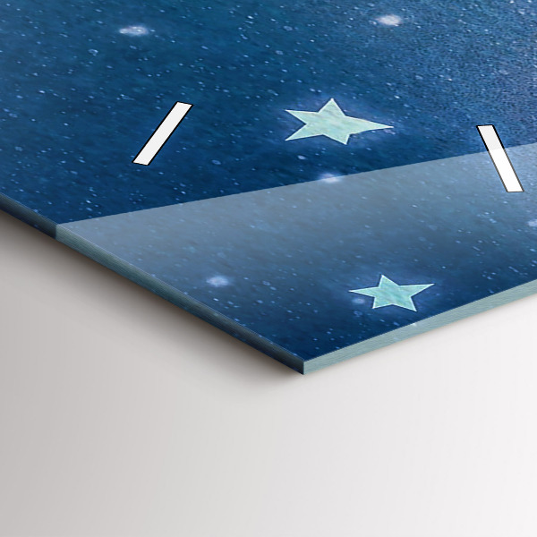 Reloj de cristal vertical Chica en la luna - espejomat.es