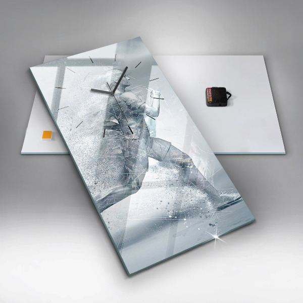 Reloj de cristal vertical Hombre corriendo - espejomat.es