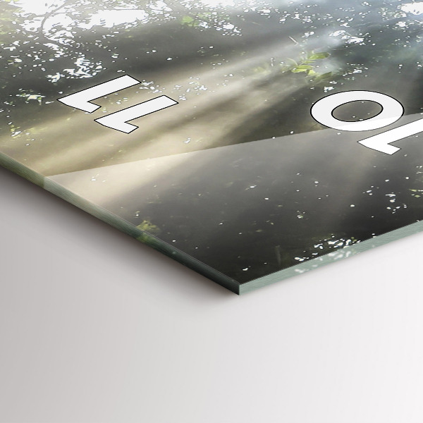 Reloj de vidrio vertical Elefante en la jungla - espejomat.es