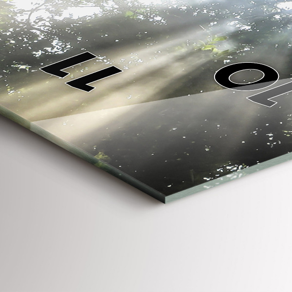 Reloj de vidrio vertical Elefante en la jungla - espejomat.es