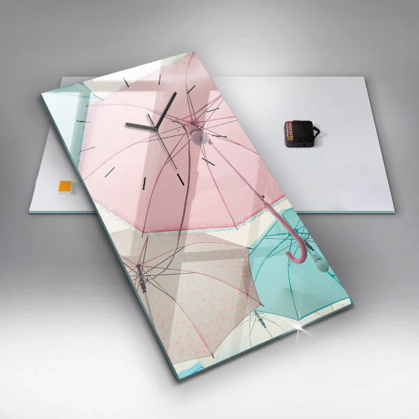 Reloj vertical Paraguas en pastel - espejomat.es