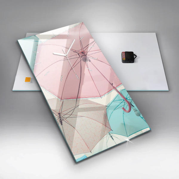 Reloj vertical Paraguas en pastel - espejomat.es