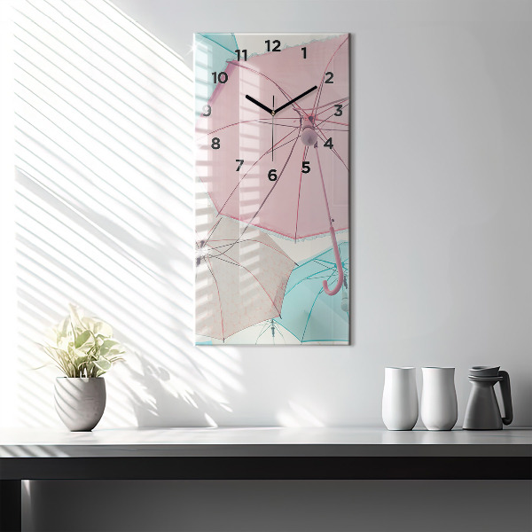 Reloj vertical Paraguas en pastel - espejomat.es