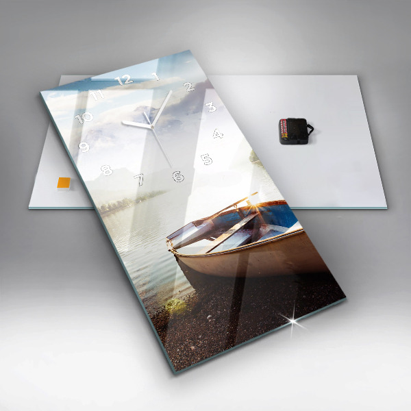 Reloj vertical Vista de lago - espejomat.es