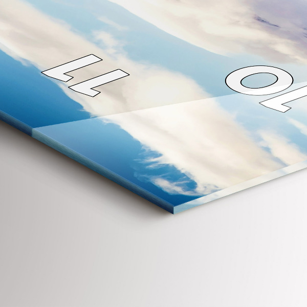 Reloj vertical Vista de lago - espejomat.es