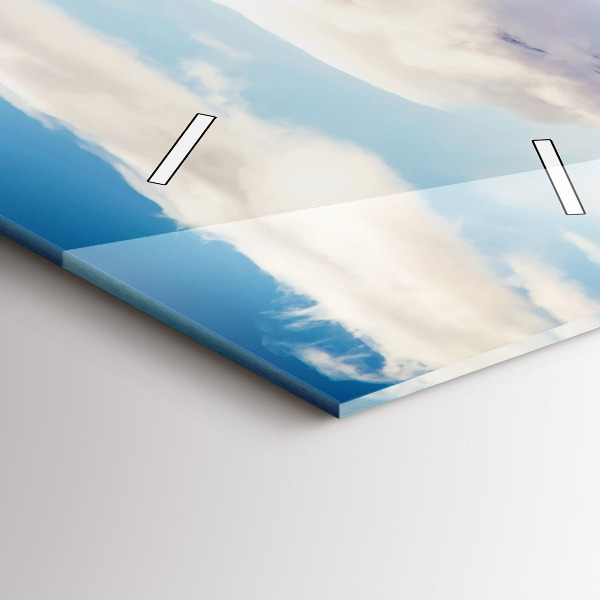 Reloj vertical Vista de lago - espejomat.es