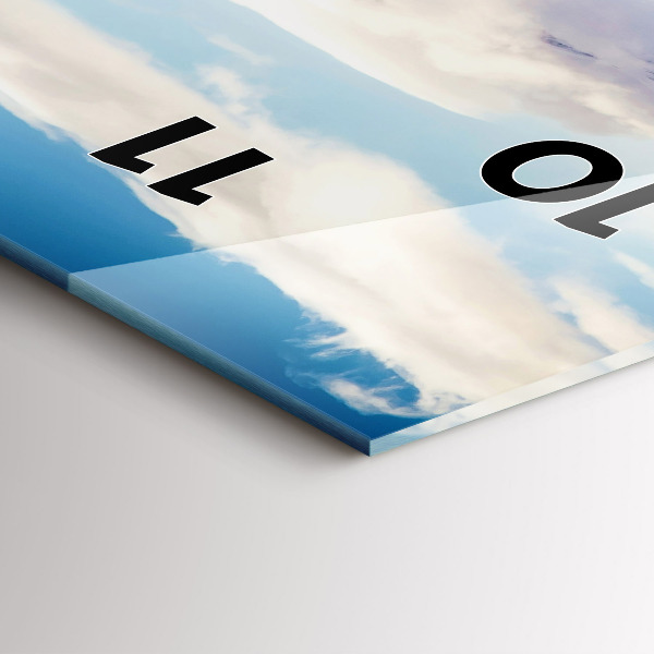 Reloj vertical Vista de lago - espejomat.es