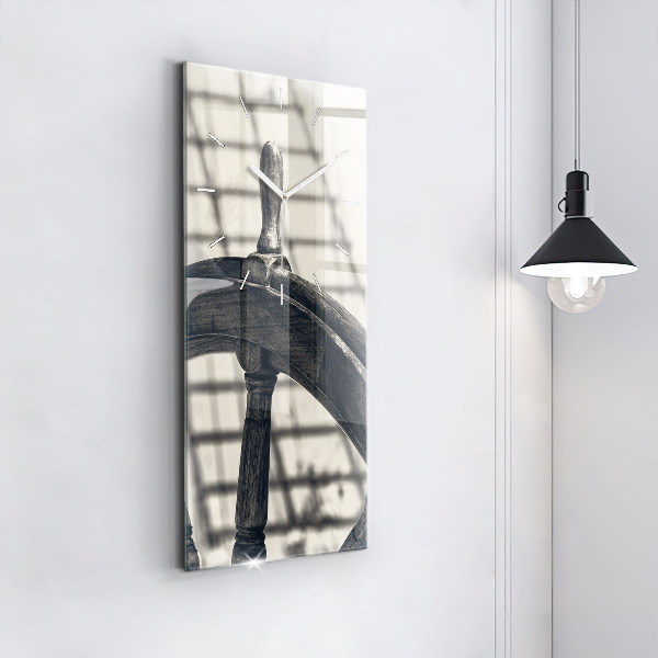 Reloj de vidrio vertical Barco antiguo - espejomat.es